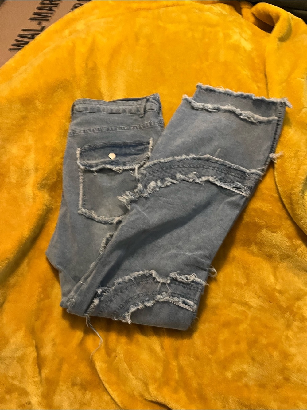 Women’s Distressed Blue Denim Jeans